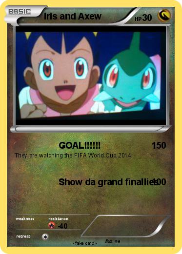 Pokemon Iris and Axew