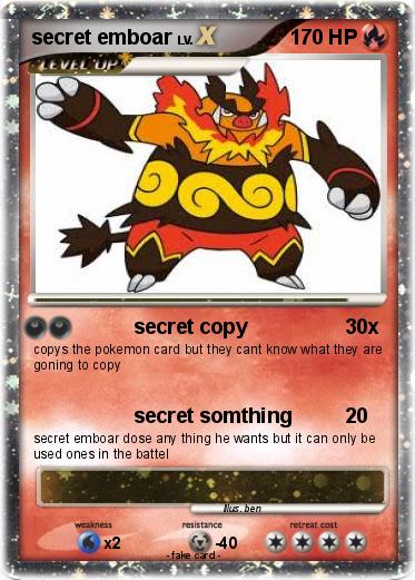 Pokemon secret emboar