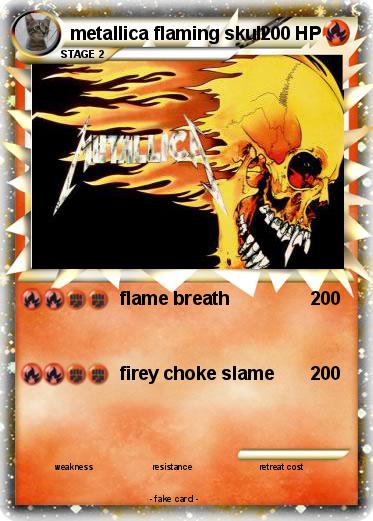 Pokemon metallica flaming skull