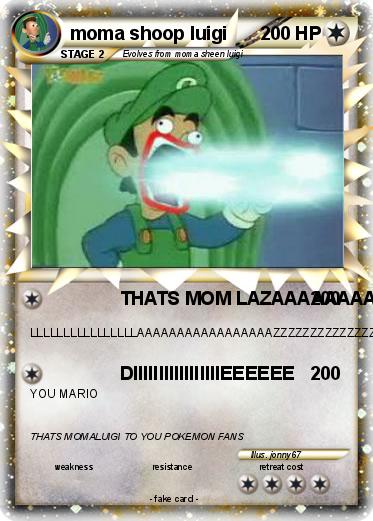 Pokemon moma shoop luigi