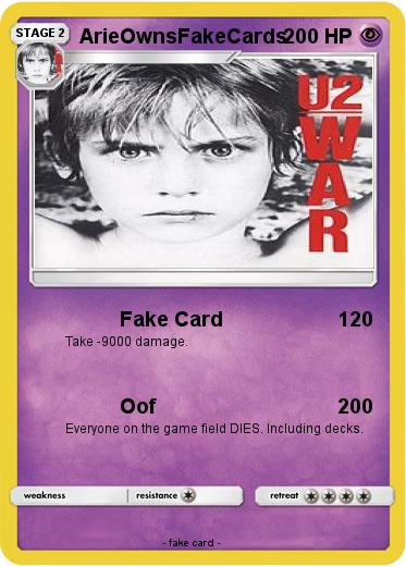 Pokemon ArieOwnsFakeCards