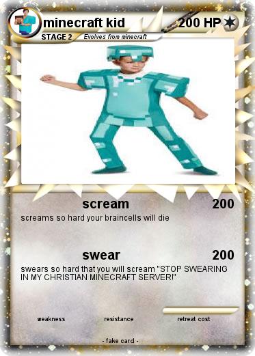 Pokemon minecraft kid