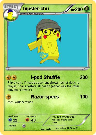 Pokemon hipster-chu