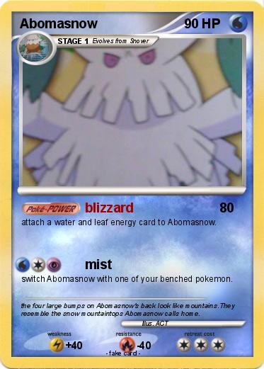 Pokemon Abomasnow