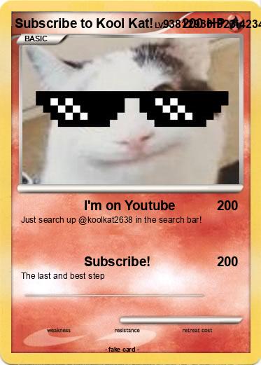 Pokemon Subscribe to Kool Kat!
