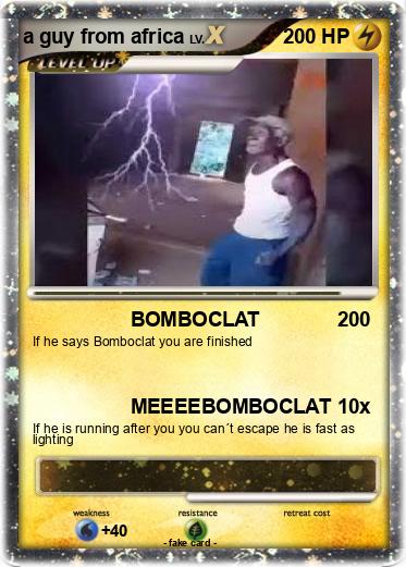 Pokemon a guy from africa