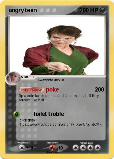 Pokemon angry teen
