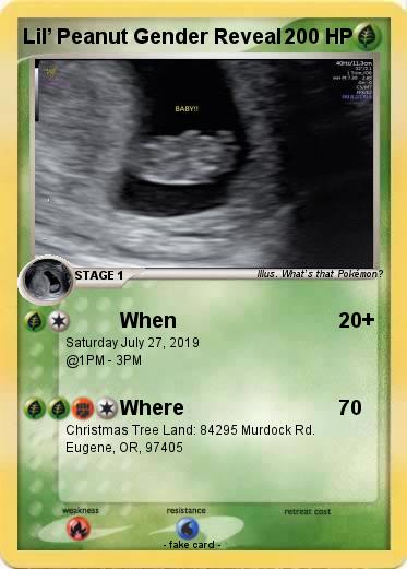 Pokemon Lil’ Peanut Gender Reveal
