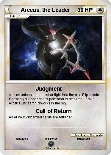 Pokemon Arceus, the Leader