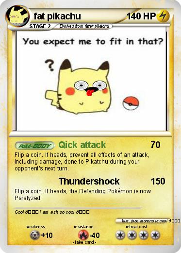 Pokemon fat pikachu