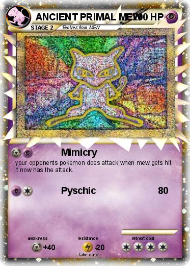 Pokemon ANCIENT PRIMAL MEW