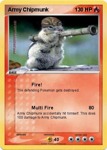 Pokemon Army Chipmunk