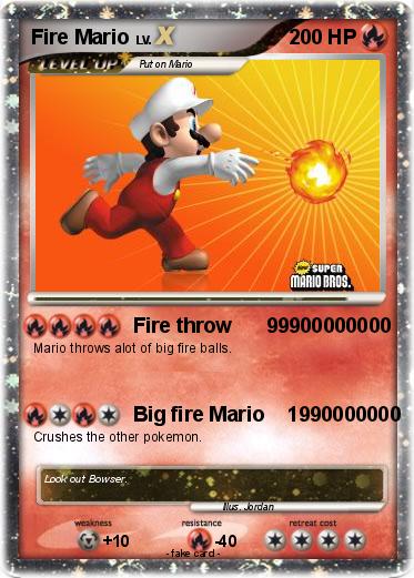 Pokemon Fire Mario
