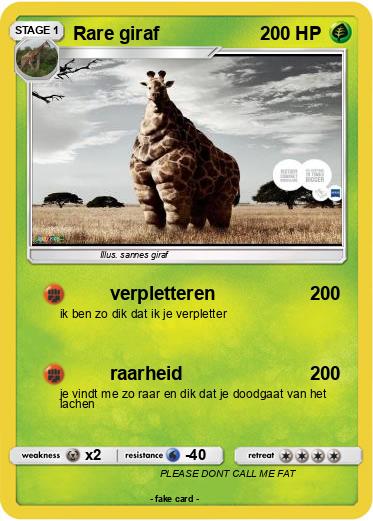 Pokemon Rare giraf