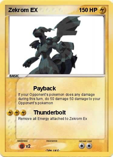 Pokemon Zekrom EX
