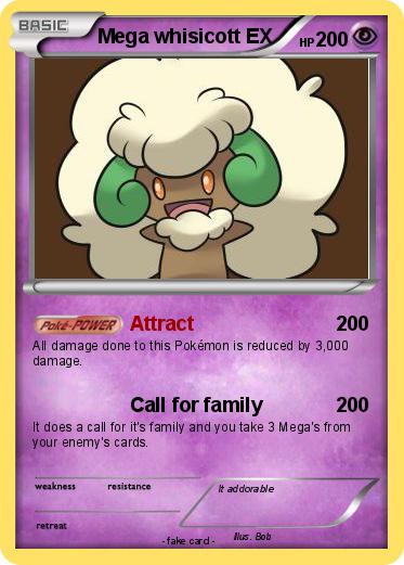 Pokemon Mega whisicott EX