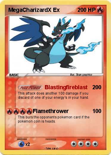 Pokemon MegaCharizardX Ex