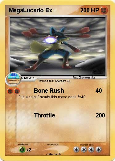 Pokemon MegaLucario Ex