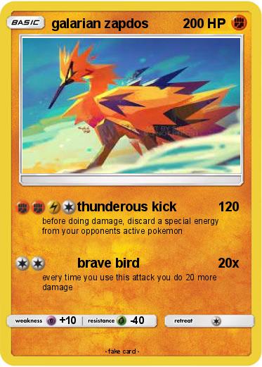 Pokemon galarian zapdos