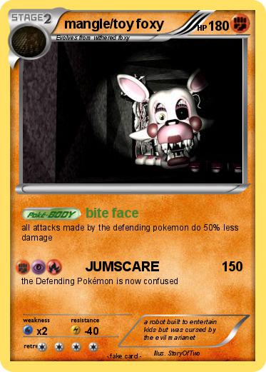 Pokemon mangle/toy foxy