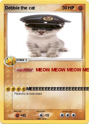 Pokemon Debbie the cat