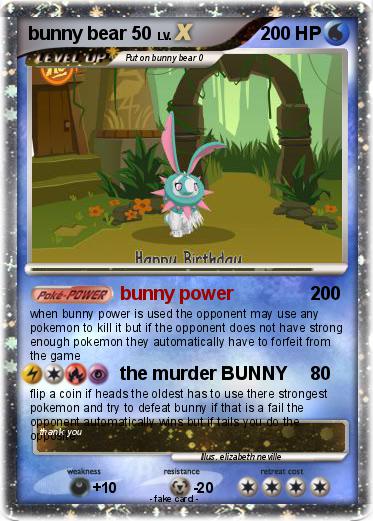 Pokemon bunny bear 50