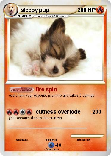 Pokemon sleepy pup
