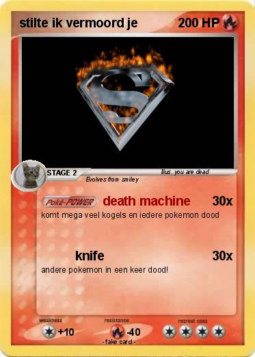 Pokemon stilte ik vermoord je