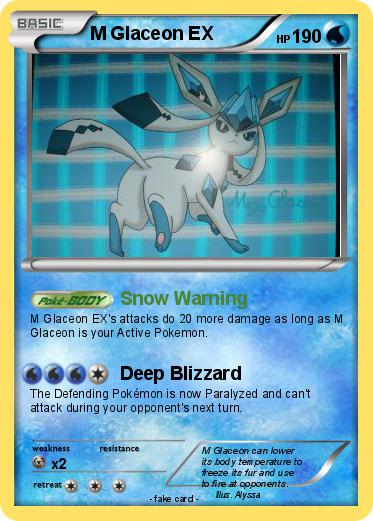 Pokemon M Glaceon EX