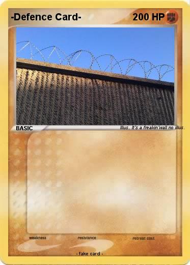 Pokemon -Defence Card-