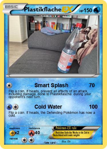 Pokemon Plastikflache