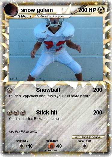 Pokemon snow golem