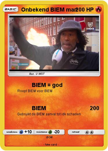Pokemon Onbekend BIEM man