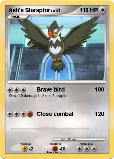 Pokemon Ash's Staraptor