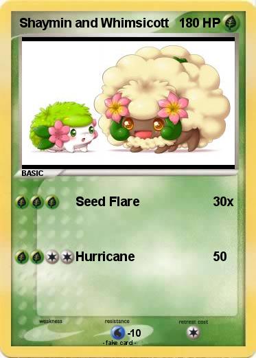 Pokemon Shaymin and Whimsicott