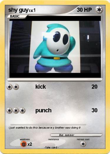 Pokemon shy guy