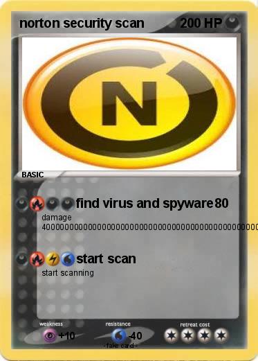 Pokemon norton security scan