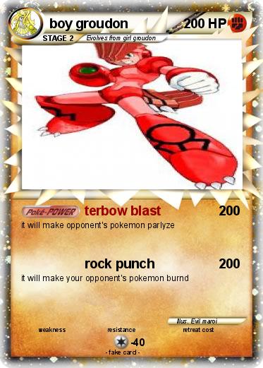Pokemon boy groudon