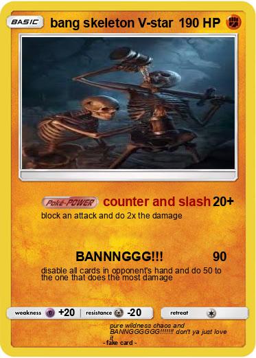 Pokemon bang skeleton V-star