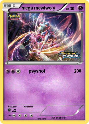 Pokemon mega mewtwo y