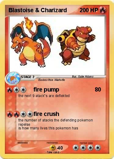 Pokemon Blastoise & Charizard
