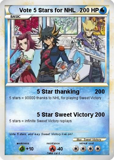 Pokemon Vote 5 Stars for NHL