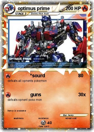 Pokemon optimus prime