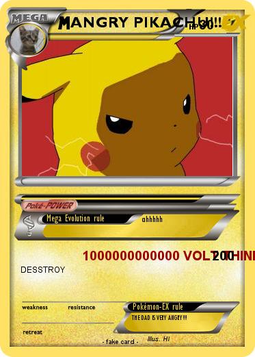 Pokemon ANGRY PIKACHU!!!