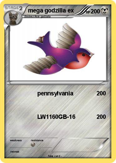 Pokemon mega godzilla ex