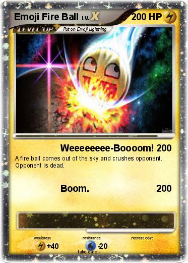 Pokemon Emoji Fire Ball