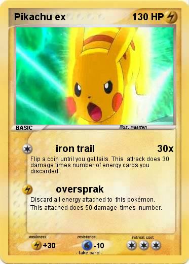 Pokemon Pikachu ex