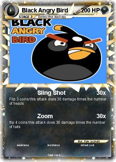 Pokemon Black Angry Bird