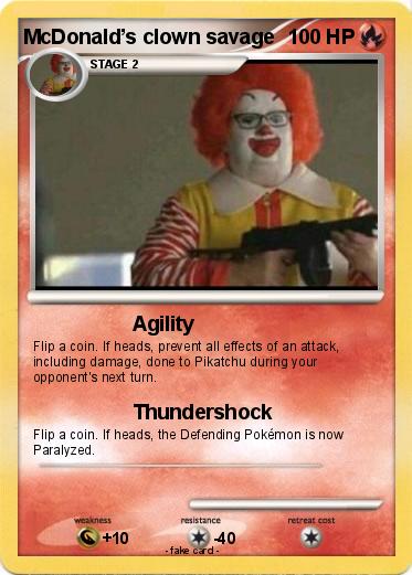 Pokemon McDonald’s clown savage