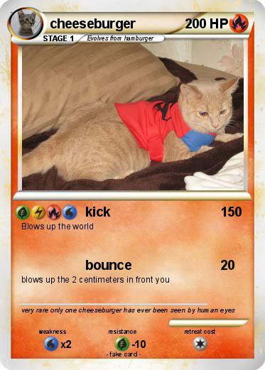 Pokemon cheeseburger